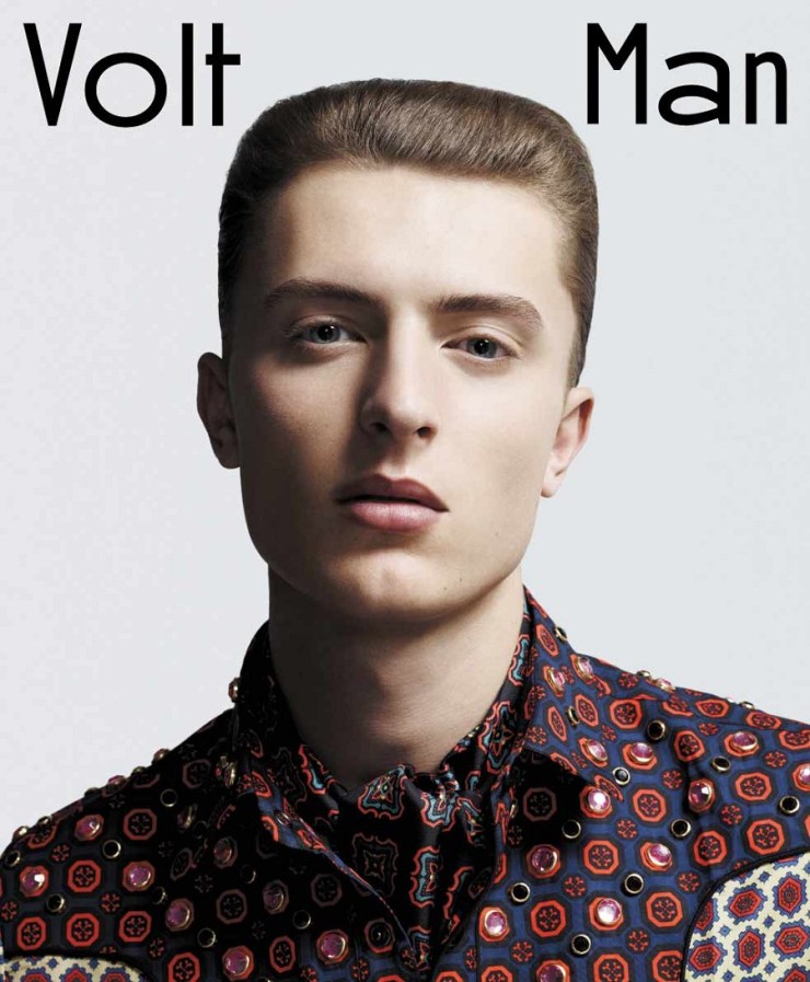 Volt Man Magazine Front Cover make up by Katie Fine